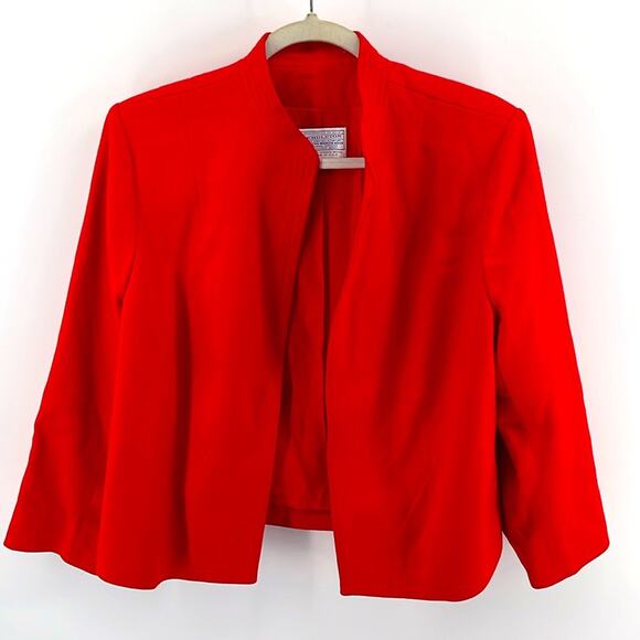 Vintage Pendleton pure virgin wool wool mandarin collar open front blazer - Picture 1 of 6